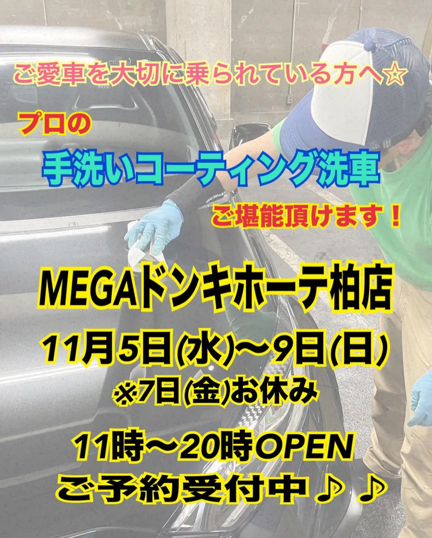2025年11月出店⭐️ メガ柏ドンキ🐧 手洗いコーティング...